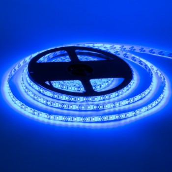 Led лента 12В синяя smd2835 120LED/m IP65, 1м