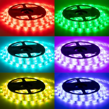 Led лента 12В rgb smd5050 30LED/m IP65, 1м