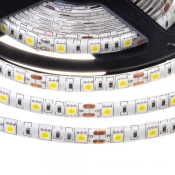 Led лента 12В белая smd5050 60LED/m IP65, 1м