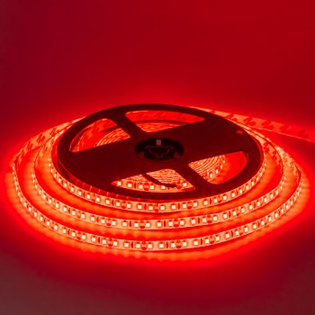 Led лента 12В красная smd2835 120LED/m IP20, 1м
