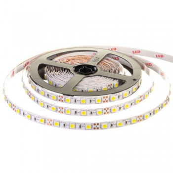 Led лента 12В белая AVT smd5050 60LED/m IP65, 1м