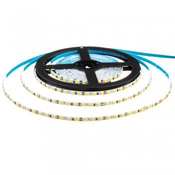 Led лента 12В узакая 5 мм холодная белая AVT smd2835 120LED/m IP20, 1м