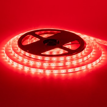 Led лента 12В красная smd2835 60LED/m IP20, 1м
