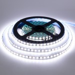 Led лента 12В узакая 5 мм холодная белая AVT smd2835 120LED/m IP20, 1м