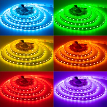 Led лента 12В rgb smd5050 60LED/m IP65, 1м