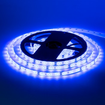 Led лента 12В синяя smd2835 60LED/m IP20, 1м