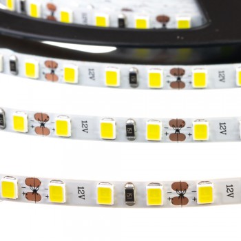 Led лента 12В узакая 5 мм холодная белая AVT smd2835 120LED/m IP20, 1м
