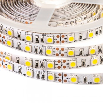 Led лента 12В белая Motoko smd5050 60LED/m IP20, 1м