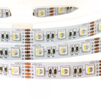 Led лента rgbw 12В smd5050 60LED/m IP20, 1м
