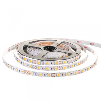 Led лента 12В теплая белая AVT smd5050 60LED/m IP20, 1м