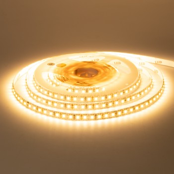 Светодиодная лента 12в белая теплая New smd3528 120led/м негерметичная, 1м