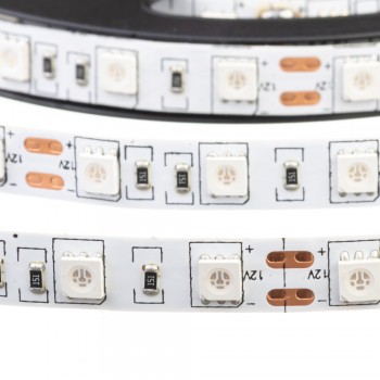 Led лента 12В красная smd5050 60LED/m IP65, 1м