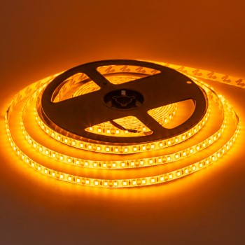 Led лента 12В желтая smd2835 120LED/m IP65, 1м