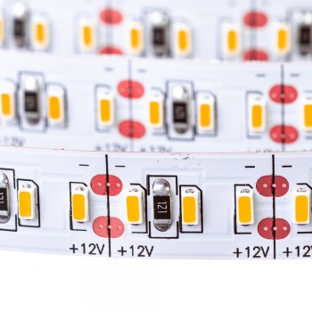 Led лента 12В AVT теплая белая smd3014 204LED/m IP20, 1м