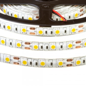 Led лента 12В теплая белая smd5050 60LED/m IP20, 1м