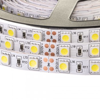 Led лента 12В белая AVT smd5050 60LED/m IP20, 1м