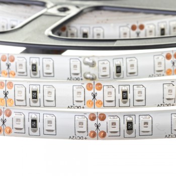 Led лента 12В желтая smd2835 120LED/m IP20, 1м