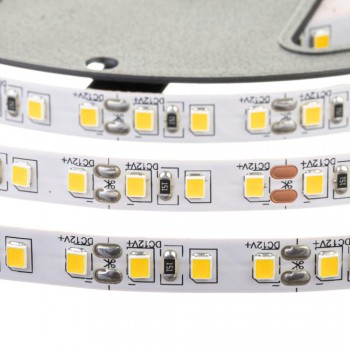 Светодиодная лента белая теплая 24V AVT smd2835 120LED/м IP20
