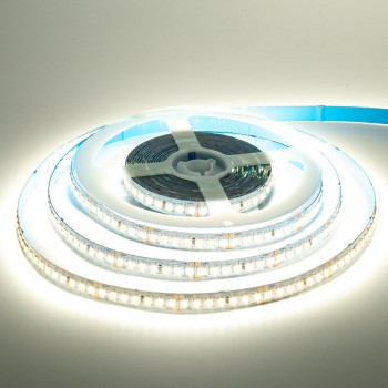 Led лента AVT 24В холодная белая smd2835 168LED/m IP20, 1м
