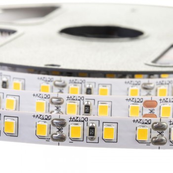 Led лента AVT 24В белая теплая smd2835 126LED/m IP20, 1м