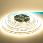 Led лента AVT 24В белая теплая smd2835 168LED/m IP20, 1м