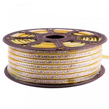 Led лента 220В желтая smd2835 120LED/m 12W IP65, 1м