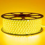 Led лента 220В желтая smd2835 120LED/m 12W IP65, 1м