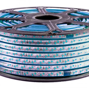 Led лента 220В синяя smd2835 120LED/m 12W IP65, 1м