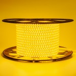 Led лента 220В желтая AVT smd2835 120LED/m 4W IP65, 1м
