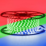 Led лента 220В rgb smd5050 5W/m 60LED/m IP65, 1м