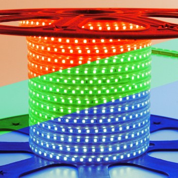 Led лента 220В rgb smd5050 10W/m 60LED/m IP65, 1м