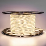 Led лента 220В белая теплая AVT smd2835 120LED/m 4W IP65, 1м