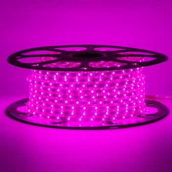 Лед лента 220 В фиолетовая smd 2835 48led/м 6Вт/м IP65, 1м