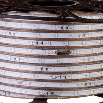 Лед лента 220 В красная smd 2835 48led/м 6Вт/м IP65, 1м