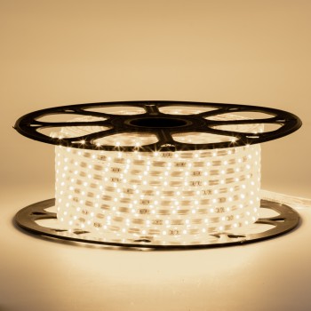 Led лента 220В белая теплая smd2835 120LED/m 12W IP65, 1м