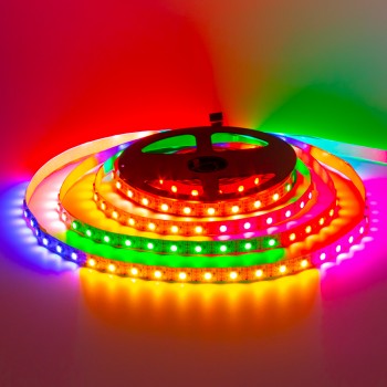 Led лента адресная AVT 5В smd5050 ws2812b 60LED/m IP20, 1м