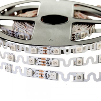 Led лента адресная 5В shape smd5050 ws2812b 48LED/m IP20, 1м