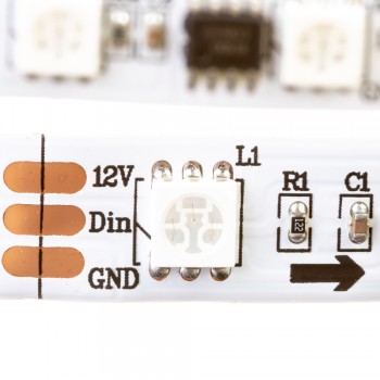 Led лента адресная AVT 12В smd5050 tm1903 60LED/m IP20, 1м