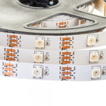 Led лента адресная AVT 5В smd5050 ws2812b 30LED/m IP20, 1м