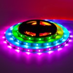 Led лента адресная AVT 5В smd5050 ws2812b 30LED/m IP20, 1м