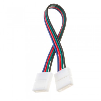 Led коннектор RGB 10 mm (провод+2 зажима)