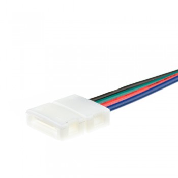 Led коннектор RGB 10 mm (провод+зажим)