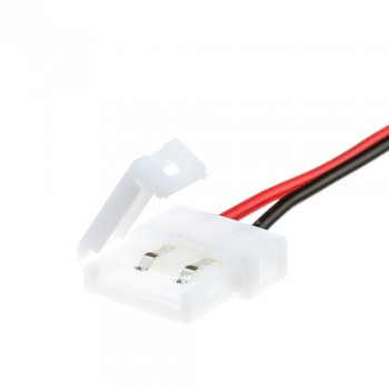 Led коннектор 8 mm (провод+2 зажима)