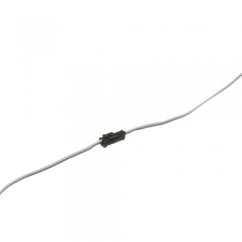 Led коннектор 2pin серый (20см провод) с зажимом (комплект папа + мама)