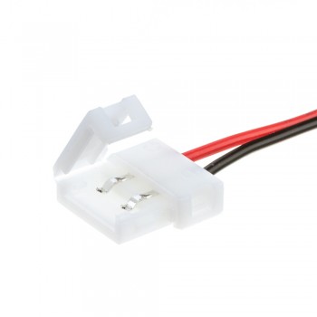 Led коннектор 10 mm (провод+2 зажима)