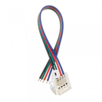 Led коннектор RGB 10 mm (провод+зажим)