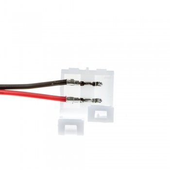 Led коннектор 8 mm (провод+2 зажима)