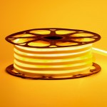 Led неон 12В желтый 8х16 пвх smd2835 120LED/m 6W IP65, 1м