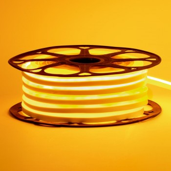 Led неон 12В желтый 8х16 пвх smd2835 120LED/m 6W IP65, 1м