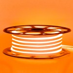 Неоновая лента светодиодная оранж 12V 6х12 AVT-smd2835 120LED/м 11Вт/м IP65